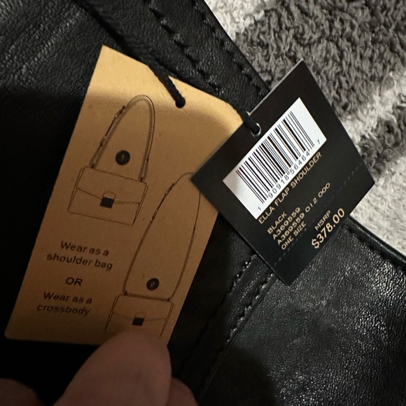 NWT Frye Ella Flap Shoulder Bag “Black” - Picture 5 of 13